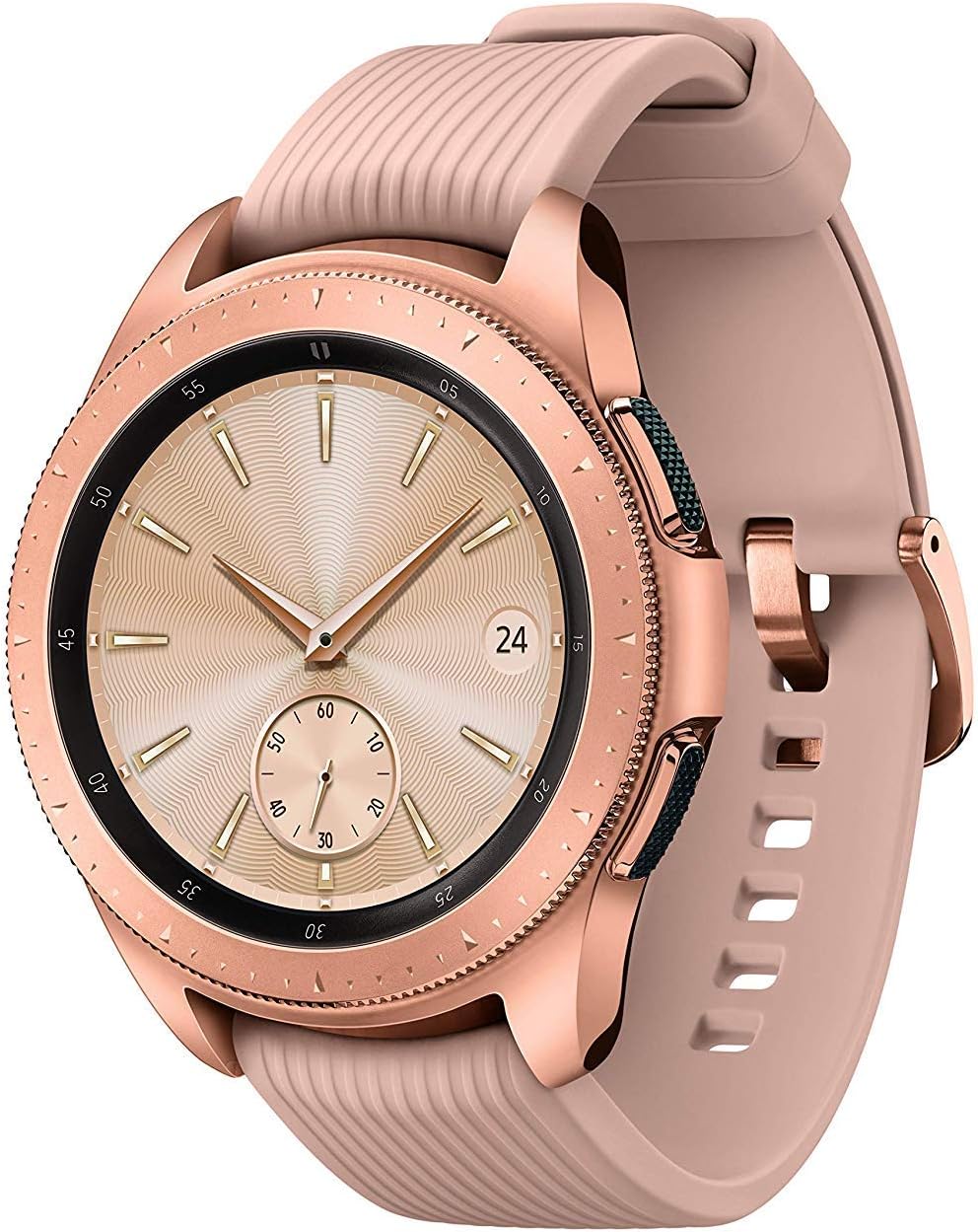 Samsung Galaxy Watch 42mm Rose Gold Bluetooth Smartwatch SM-R810 Renewed iOS
