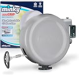 Minky Retractable Washing Line 15 m Grey Wall Mounted Indoor Outdoor