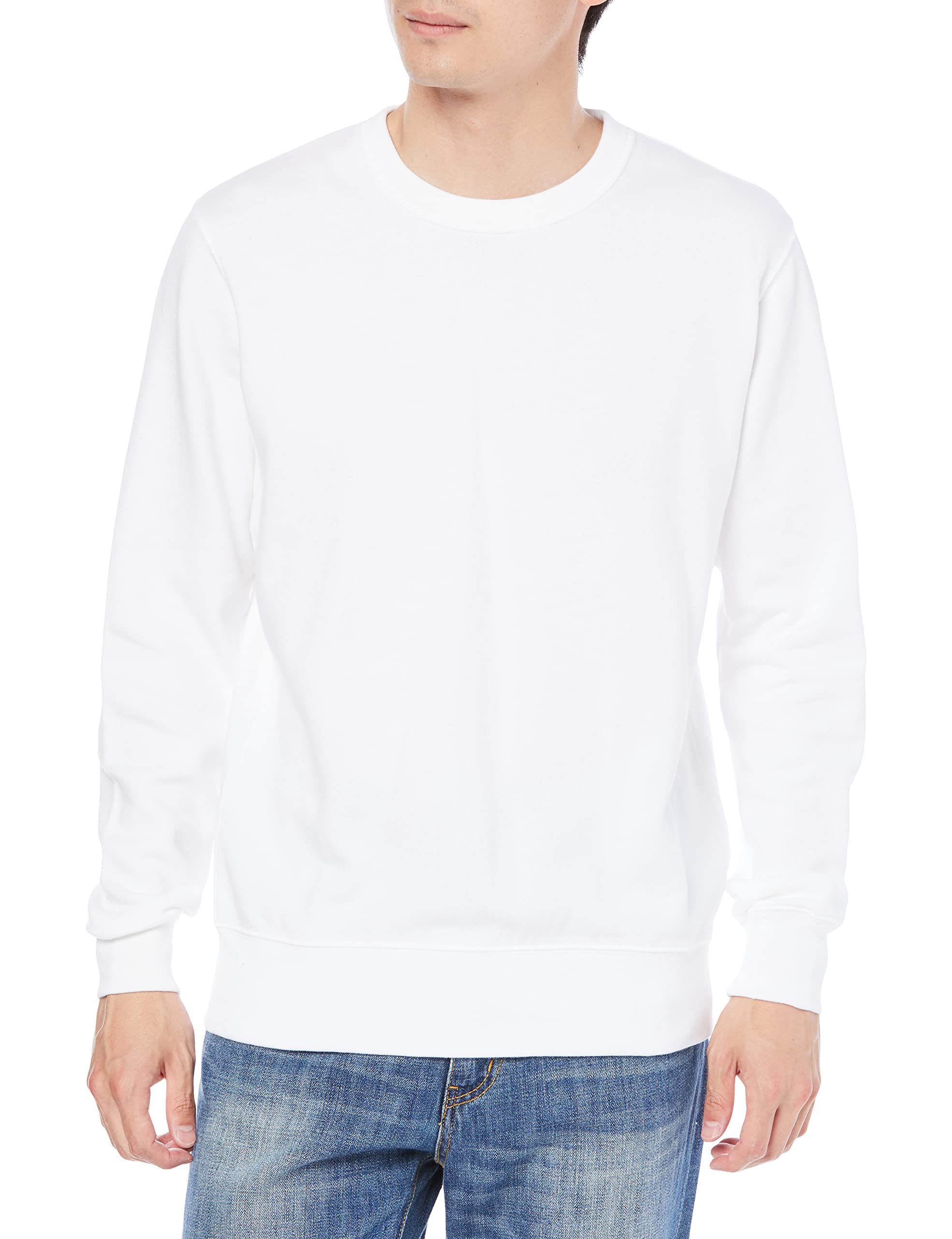 プリントスター スウェット 8.4オンス 裏毛 クルーネック ライト トレーナー ホワイトの商品画像