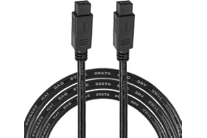MEIRIYFA Firewire Cable IEEE 1394B 9 Pin to 9 Pin Male to Male, FireWire 800 9Pin Adapter Cable for Printer, Scanner, Digital