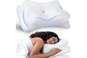 COZYPLAYER No More Aches Neck Pillow for Pain Relief, Adjustable Cervical Pillow for Neck Support with Armrest, Odorless Ergonomic Contour Memory Foam Pillows,Orthopedic Bed Pillow for Side Back Stomach Sleeping