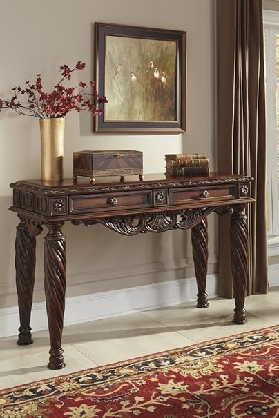 Ashley Furniture Old World Dunkelbraun North Shore sofatable: Amazon.de