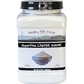 Superfine Caster Sugar By Medley Hills Farm in Reusable Container 2.5 lbs. - superfine sugar for baking of homemade treats, icing sugar, cakes - Product of USA
