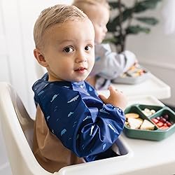 Tiny Twinkle Mess Proof Baby Bib,Waterproof Smock