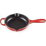 Le Creuset Enameled Cast Iron Signature Iron Handle Skillet, 6.33" (1/2 qt.), Cerise