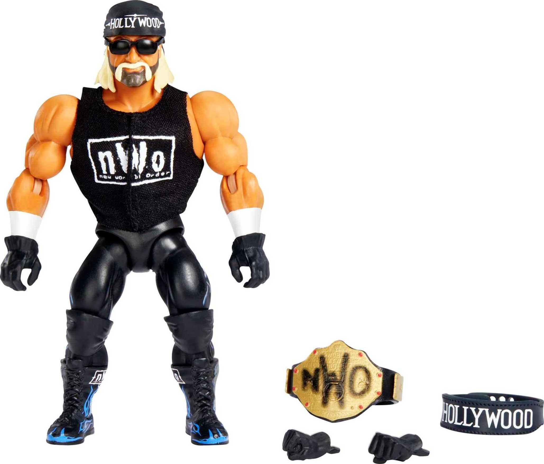 WWE Action Figure Retro Hulk Hogan 12,7 Cm | Collezionabile Snodabile Con Vestito Rosso E Giallo