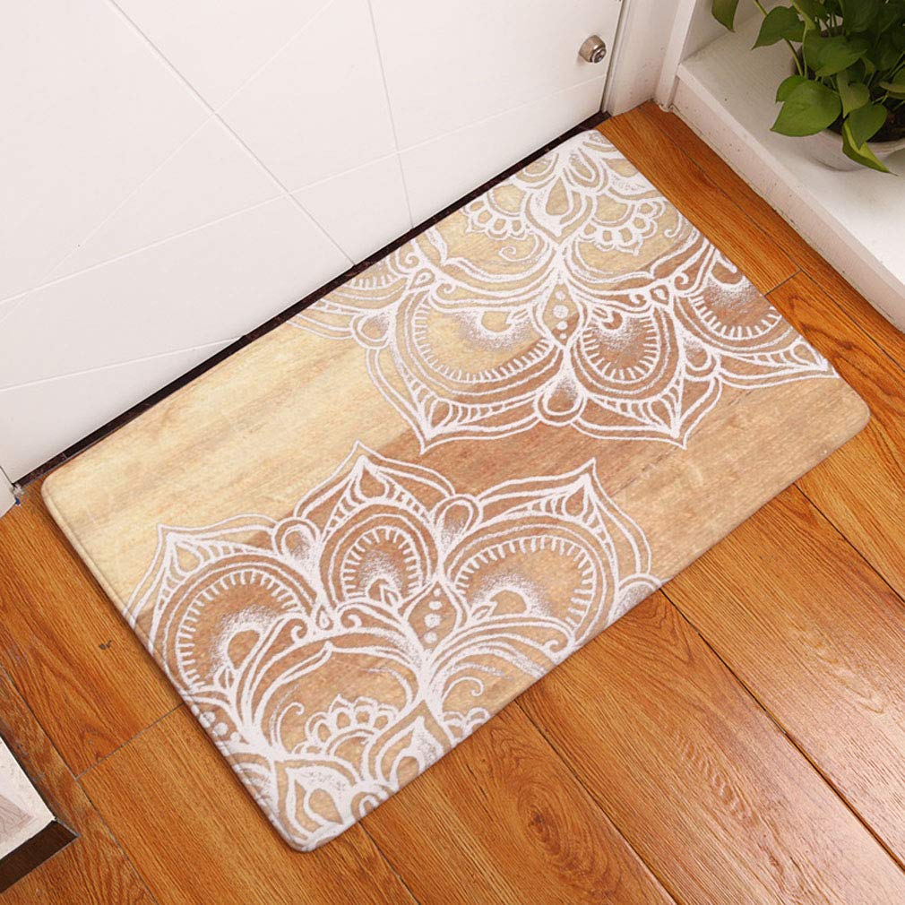 Cuisine Maison Paillassons 60cm Mandala 1 40 Nunbee Designer Paillasson Tapis De Sol Antiderapant Exterieur Dentree Interieur Fibre De Coco Geek Noel Chat Chouette Cerf Enfant Multicolore