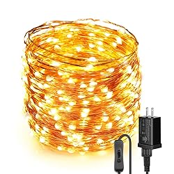 Moobibear LED String Lights 99ft UL Listed Plug in
