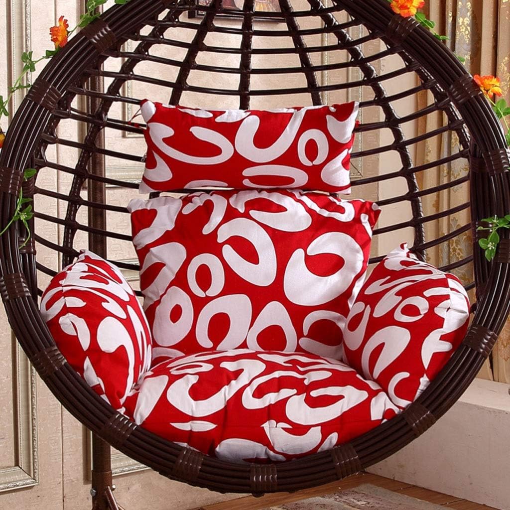DONGLU Hanging Basket Wicker Chair Cushion Indoor and Outdoor Hanging Chair Balcony