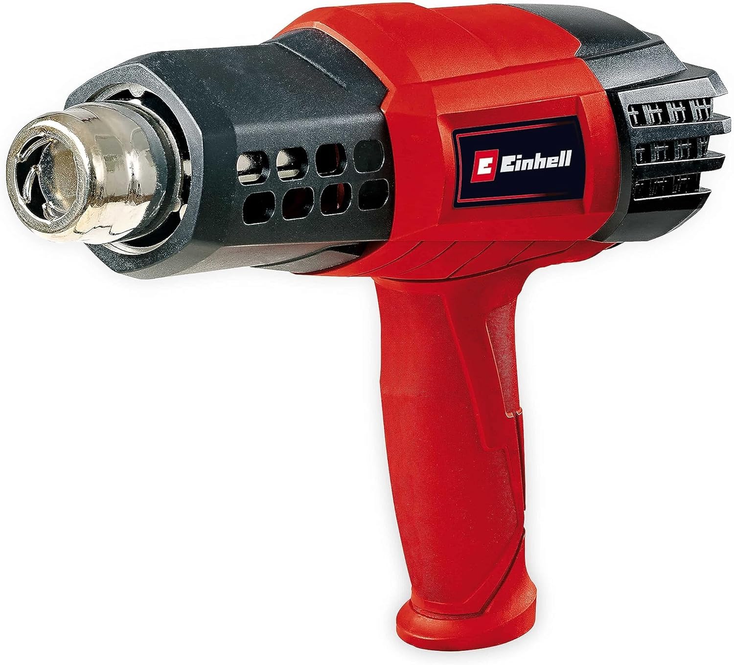 Einhell 4520195 Hot Air Gun TE-HA 2000 E (2000 W, 9 Temperature Settings 50°C - 550°, Air Rate Switch, Old Temperature Setting, Incl. Extensive Accessory Nozzles & Case), Black, Red, Silver