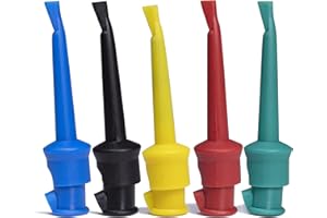 BOCEUC Test Hook Clip, Multimeter Test Lead Kit Hook Clip Probe Mini Grabber for Circuit Testing PCB IC