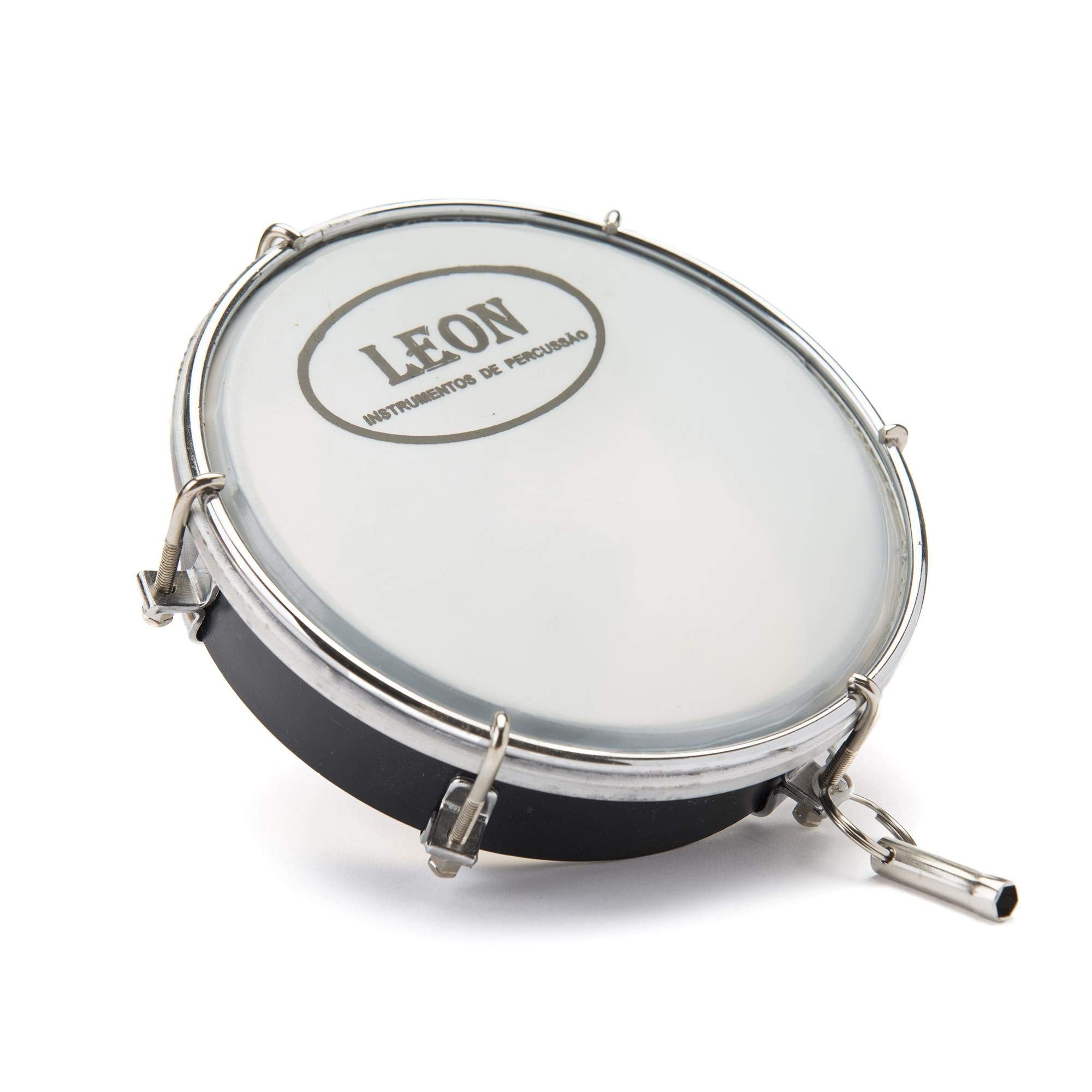 6" ABS Frame Drum Sticks Beater Tamborim Samba Brasil Musical Instrument - Black Case