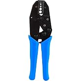KingBra 1PCS Squeezing Forceps, Ratchet Terminal Crimping Pliers,Coax RF/BNC Crimp Tools for RG58