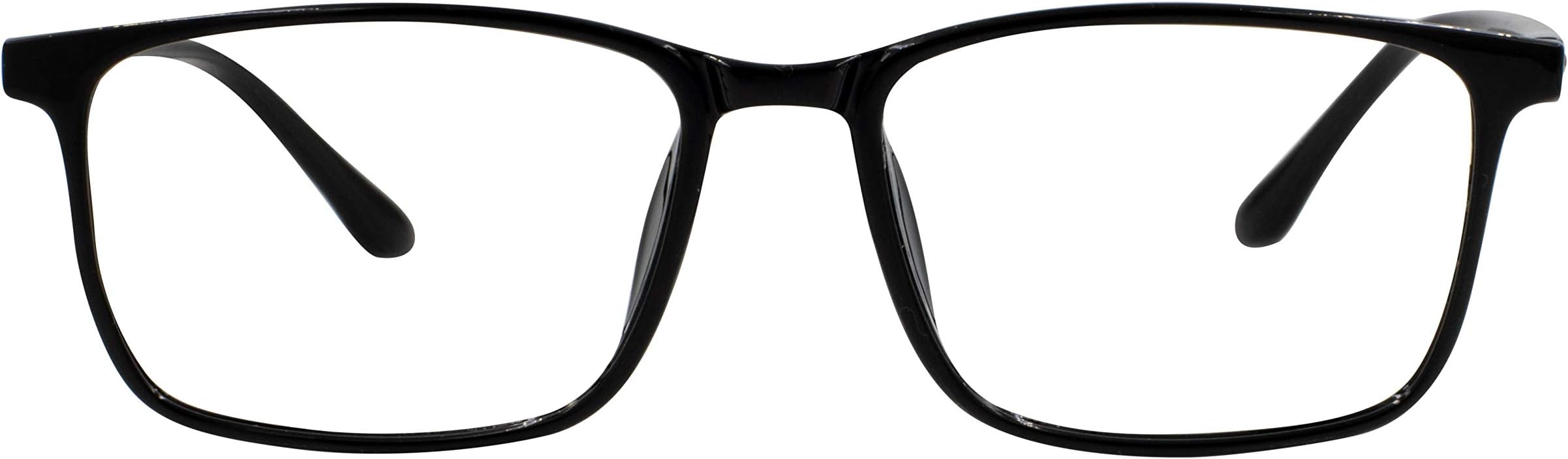 Foxmans Blue Light Blocking Computer Glasses - The Harrison Everyday Lens (Black Frame) Mens & Womens Stylish Frames