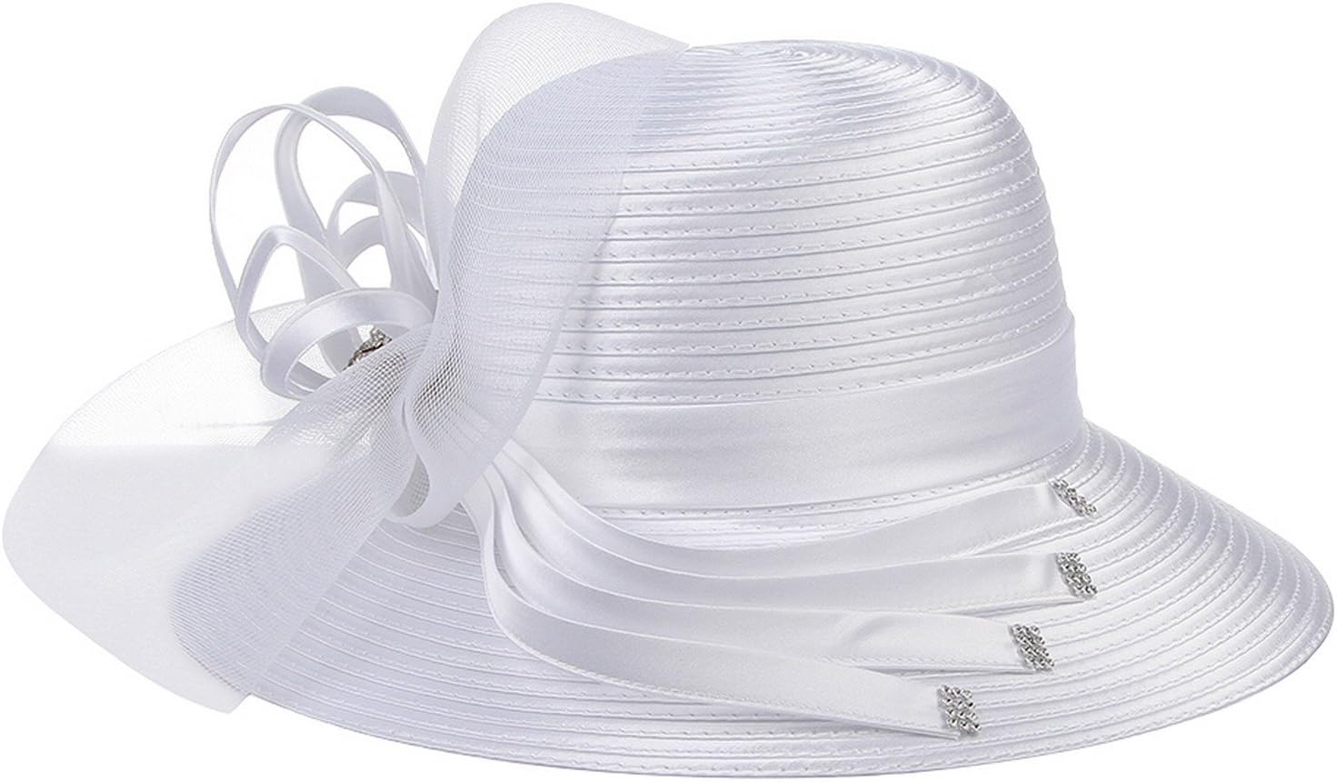 Lukis Women Cloche Bowler Church Hat Tea Party Cocktail Race