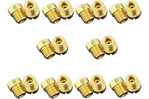 BAYWORD Carburetor 1/4-32 Gas Main Jet Assortment Kit Compatible with Holley Style Carburetors (2 each 60-61-62-63-64-65-66-67-68-69)