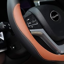 Valleycomfy Microfiber Leather Steering Wheel Cover