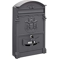 Domus 2151 brievenbus, gegoten aluminium antraciet