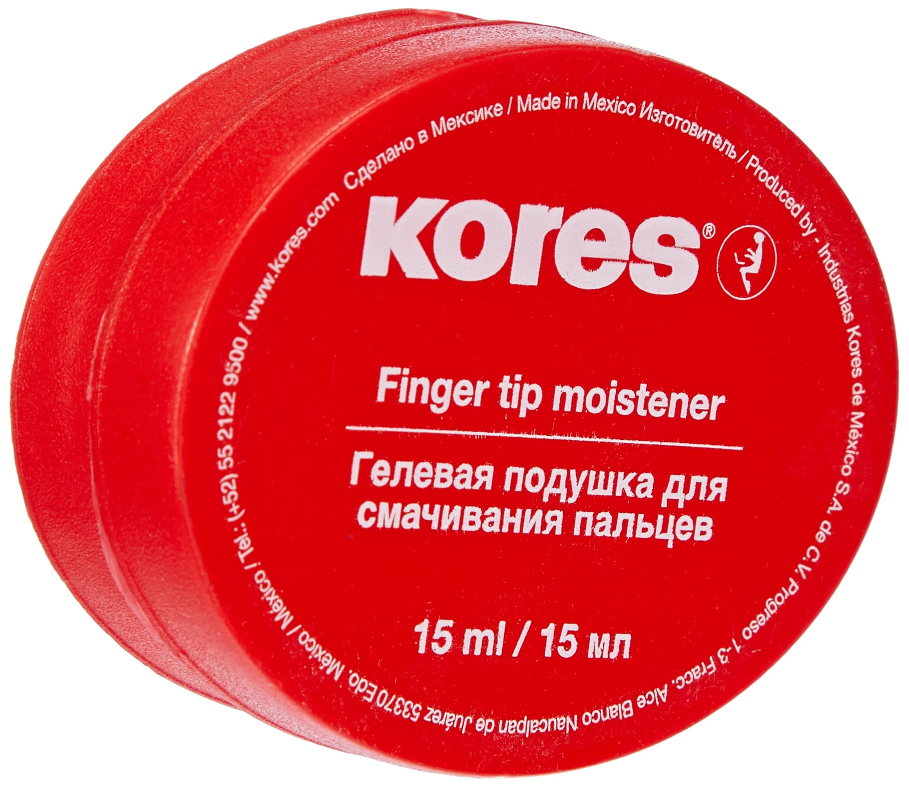 Kores - Fingertip Moistener - Antibacterial, Non-Toxic - Stationery Supplies, Business Supplies, Office Supplies - Moistener for Counting - Pack of 1 x 15ml