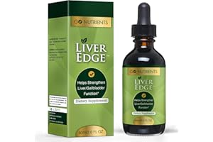 Go Nutrients Liver Edge Liver Cleanse Detox & Repair Fatty Liver Health Formula Milk Thistle Silymarin, Dandelion Root, Artichoke Extract & More for Liver Support Supplement 2 oz Liquid