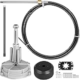 Amazon Com Bestauto Outboard Steering System 14 Outboard Steering Kit 14 Feet Boat Steering Cable With 13 Wheel Durable Marine Sports Outdoors