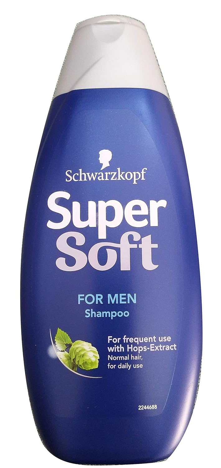 Schwarzkopf Supersoft For Men Shampoo 400 Ml Pack Of 5 Amazon Co