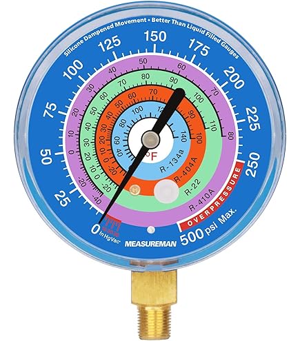 Amazon.com: Yellow Jacket Gauge, Liquid Filled, 3-1/8 R410a