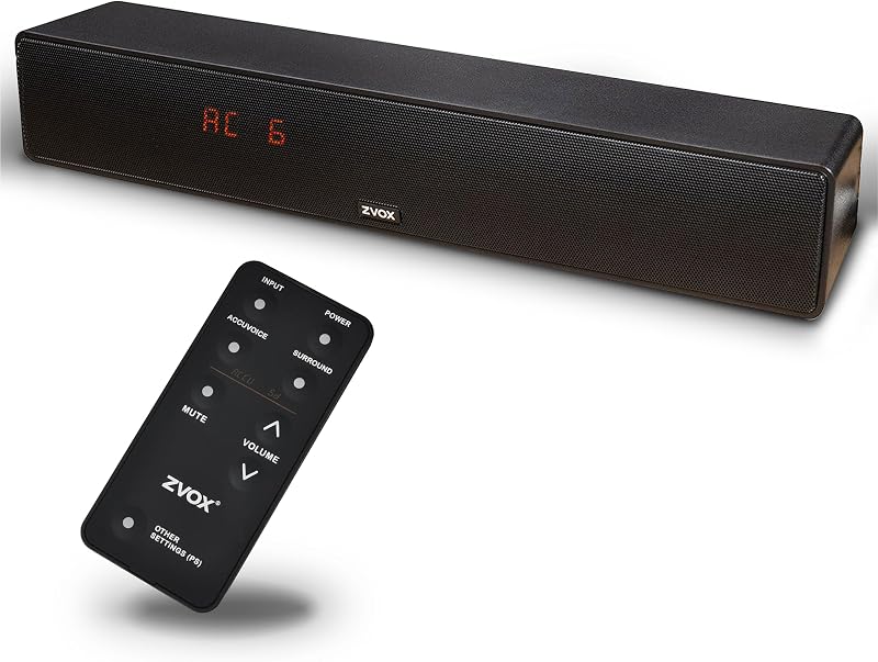 ZVOX AV157 Dialogue Clarifying Sound Bar with AccuVoice 12 Voice Boost