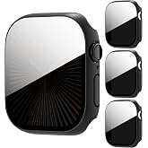 AIDOWU 3-Pack Privacy Anti Spy Case for Apple Watch Series 10/11 46mm, Protective Face Cover with Anti-Peeping Tempered Glass