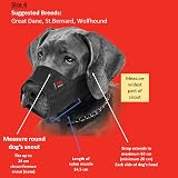 Mikki Dog Nylon Muzzle Size 4 Black Comfort Fit Adjustable Short Term Use view 6