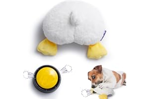 Fuzzwoof Duck Butt Funny Puppy Dog Toys, Hilarious Duck-Posterior Plush Dog Toy Emit Humorous Puff Sounds, Cute Stuffed Puppy Toys for Small Medium Large Dogs Accompany and Anxtiety Relief