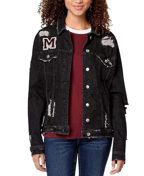 black denim jacket juniors