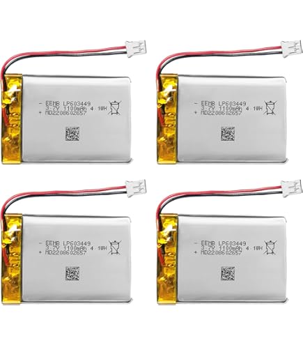 2 X Vhbw Batteria Li-Ion Set 900mAh (3.7V) Compatibile Con Videocamera Sport-camera Camcorder EKO Full HD 1080p Wifi, HD 720p, Ultra HD 4K Wifi - Foto 12