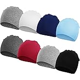 DRESHOW BQUBO 8 Pack Unisex Baby Beanie Hat Infant Toddler Kid Hats Baby Soft Cute Knit Cap Nursery Beanie