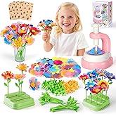 HahaGift DIY Fabric Flower Bouquets Toys - Arts and Crafts for Kids Age 4-6-8, Pressed Flowers Making Kit for Girls Toys 4-6-8, Craft Kits for 4 5 6 7 8 9 10 Year Old Girl Birthday Gifts