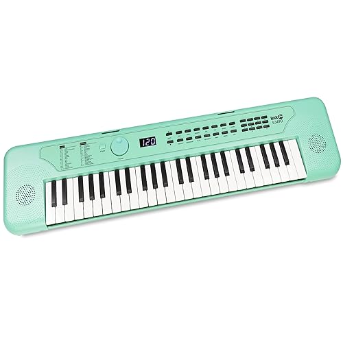 RockJam 49 Key USB Keyboard Piano with Lessons & Keynote Stickers
