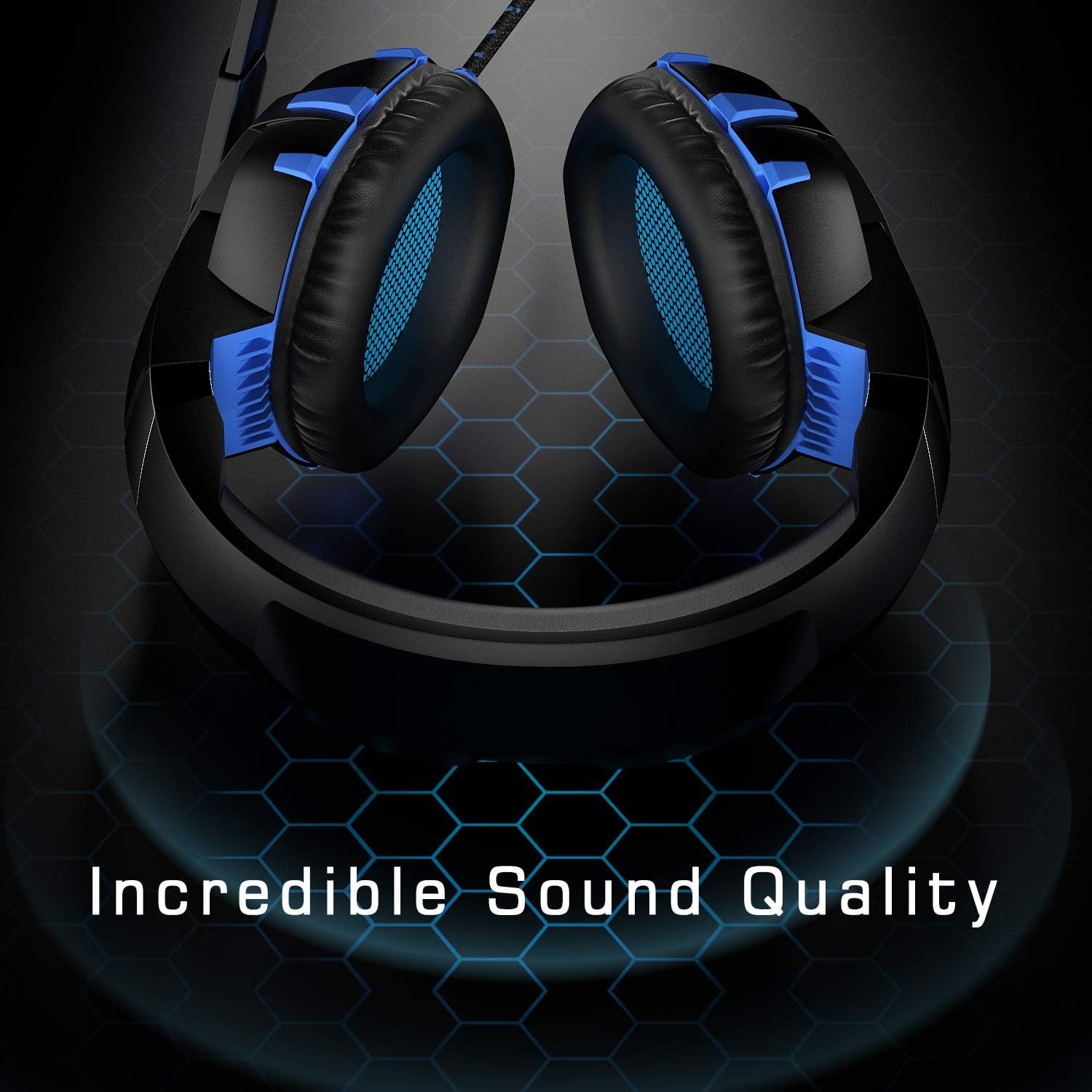 RUNMUS Gaming Headset Xbox One Headset PS4 Headset with Crystal Clear Mic & LED Light, Compatible with PC, PS4, Xbox One Controller(Adapter Not Included): Electronics