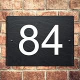EDS G Personalised Natural Slate House Sign 30x20cm UV Print Door Number view 1
