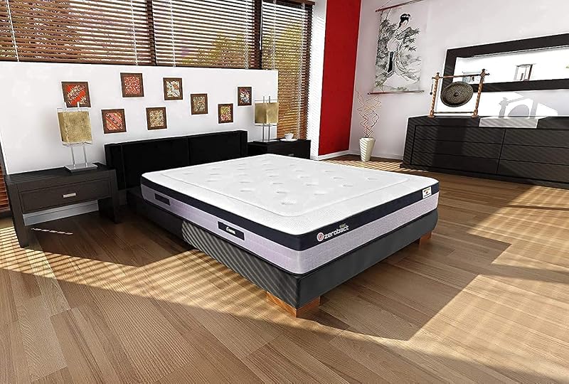 | Zerobact Sac | Matelas à mémoire de Forme | Ressorts ensachés | Grande fermeté et adaptabilité Premium | Hauteur 30 cm | Antidérapant et antibactérien (140 x 200 cm)