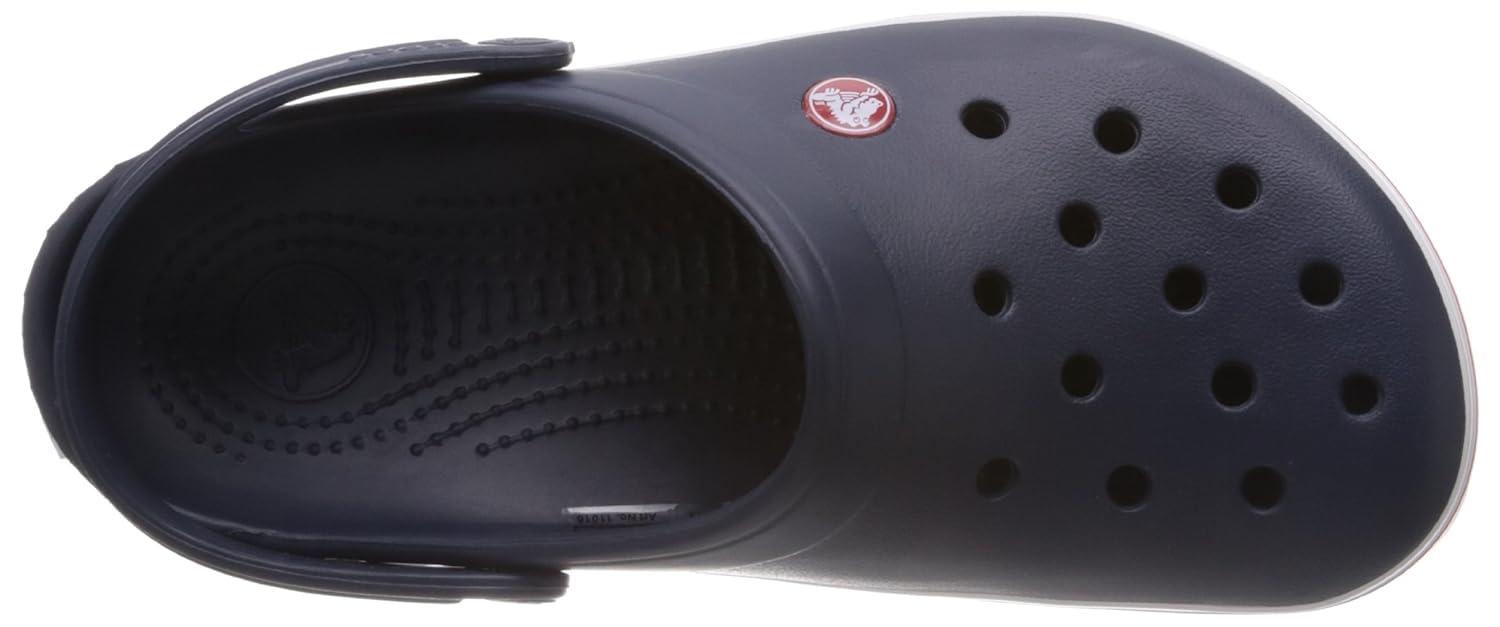 crocs unisex crocband navy clogs and mules