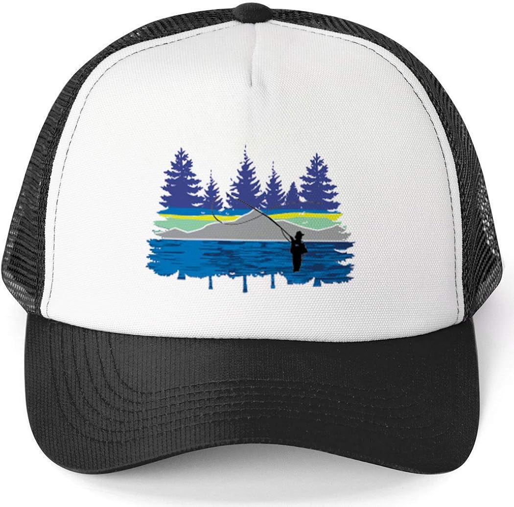 ChalkTalkSPORTS Pond Fishing in The Woods Trucker Hat Fly Fishing