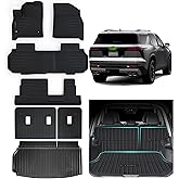 AltraVos Floor Mats for All-New 2024 2025 2026 Chevrolet Traverse 8 Seats-2 Row Bench Seat,TPE All Weather Protection Trunk Mat Covering Backrest Mat for Chevy Traverse