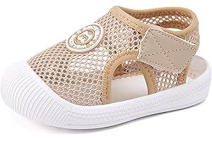 BMCiTYBM Baby Boy Girl Closed Toe Summer Sandals Lightweight Shoes Infant Non-Slip First Walking Sneakers 6 9 12 18 24 Months