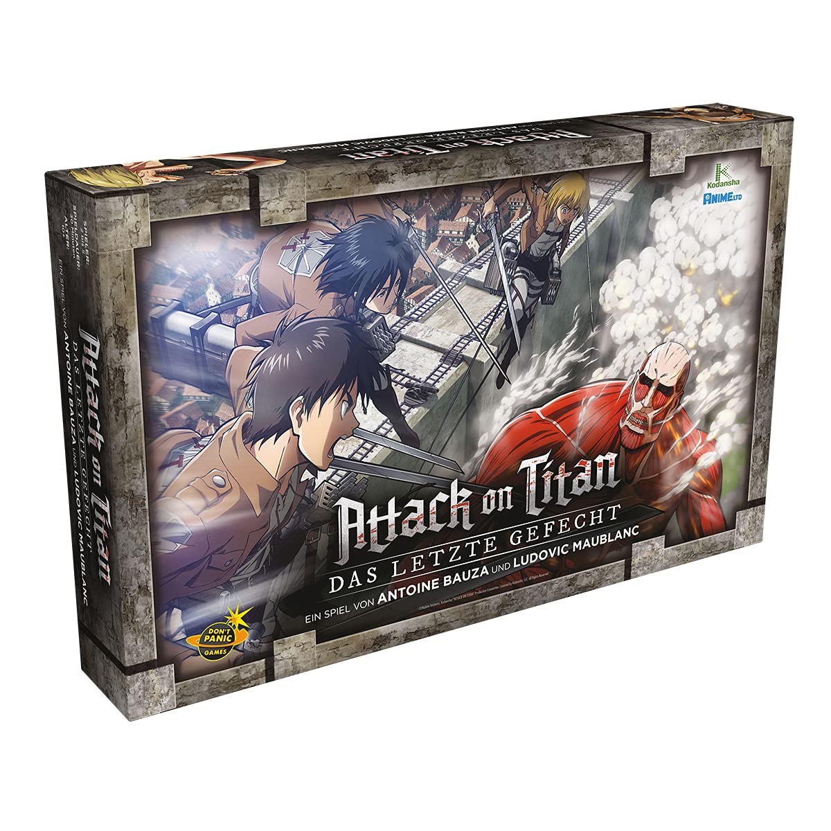 Asmodee Don't Panic Games Attack on Titan: The Last Combat | Connoisseur Game | Board Game | 2-5 Players | From 10+ Years | 30+ Minutes | German