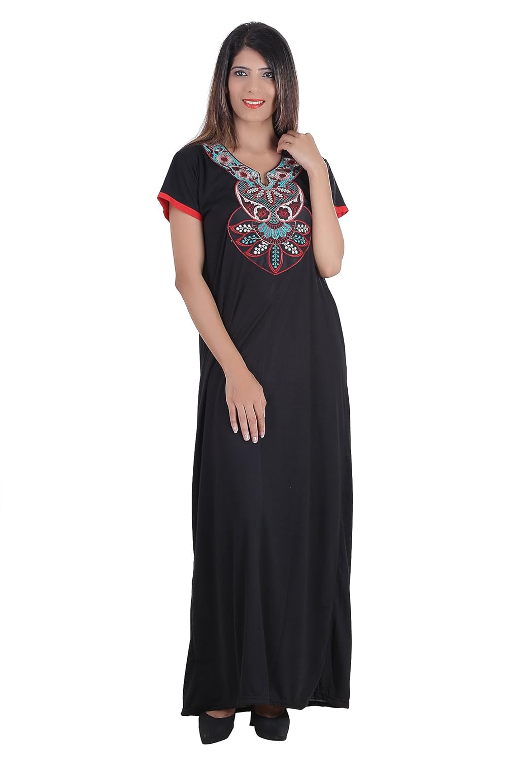 glossia beautiful cotton printed nighty/gown for women/girls(free size)