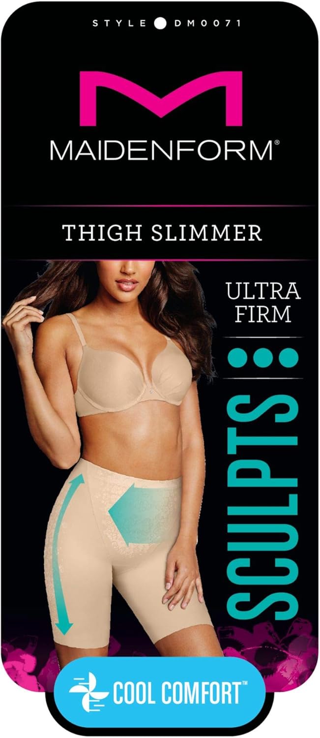 Maidenform Women's Fitsense at Waist Thigh Slimmer with Lycra Dm0071 at  Women’s Clothing store