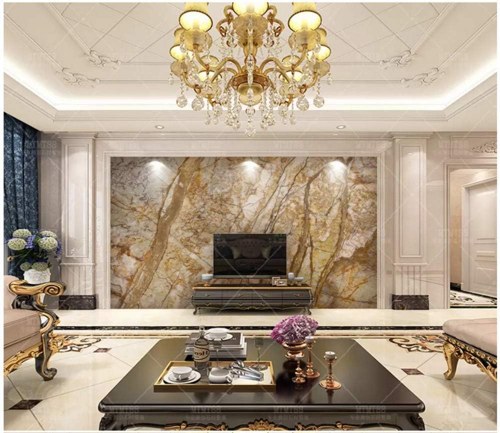 3d Wallpaper Mural Hd Elegant Gold Marble Slab Silk Cloth 200x140cm Amazon Com