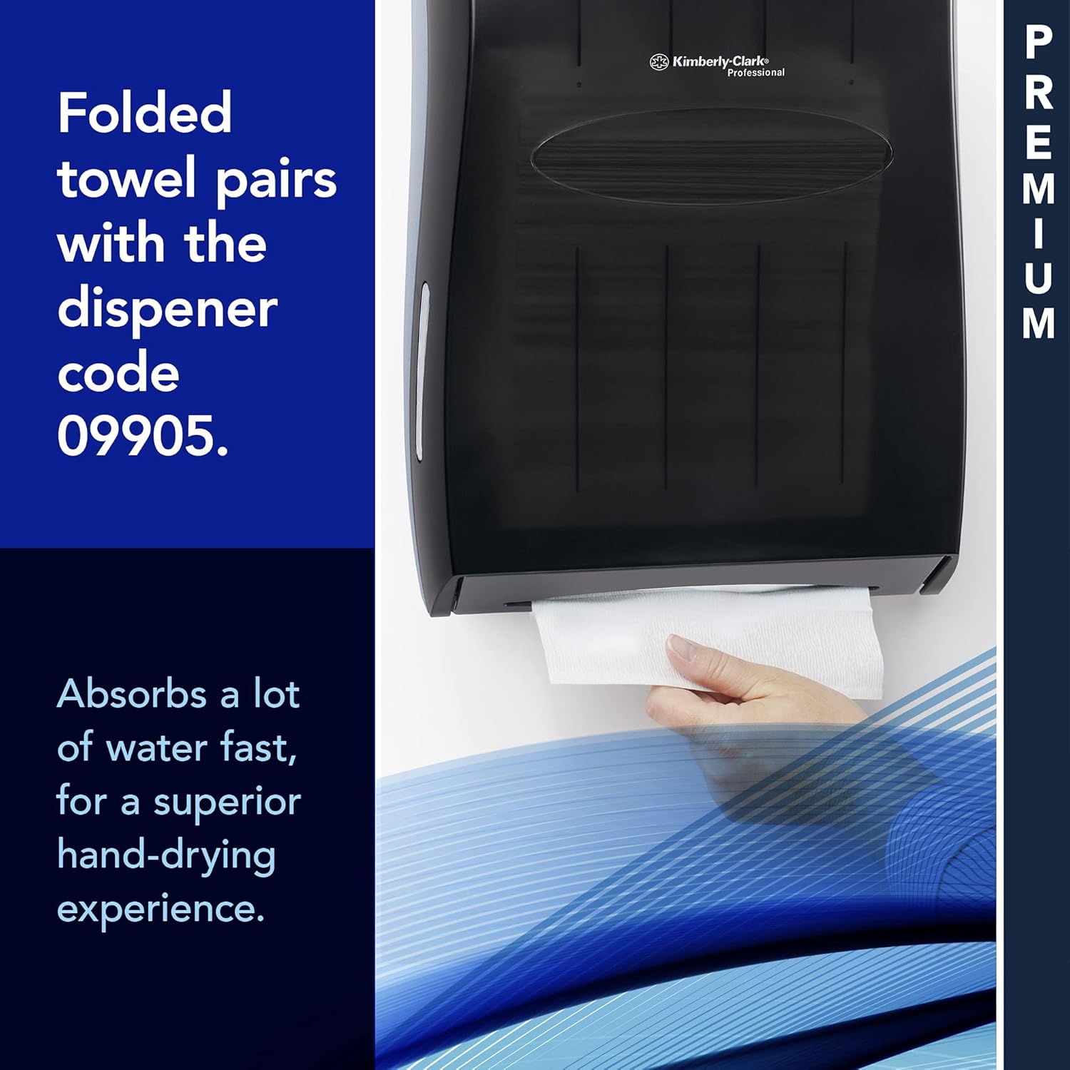 Kleenex Multifold Paper Towels (02046), White, 8 Packs/Convenience Case, 150 Tri Fold Paper Towels/Pack, 1,200 Towels/Case: Industrial & Scientific