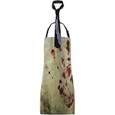 GVLAQST Halloween Horror House Apron - Bloody Butcher Costume Apron with Bloody Handprint, Adjustable, Funny