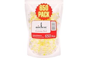 Nicless Premium Cigarette Filters 8mm - Disposable Cigarette Holder and Tar-Nicotine Filtration System for Normal/King Size Cigarettes | 650 Filters